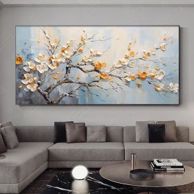 Handmade Oil Painting Original Abstract Painting Large Wall Art Colorful Flower Painting On Canvas Home Decor Office Wall Decor Handmade Hand Painted (style: 1, size: 80x160cm)